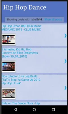 HipHop Dance Videos android App screenshot 1